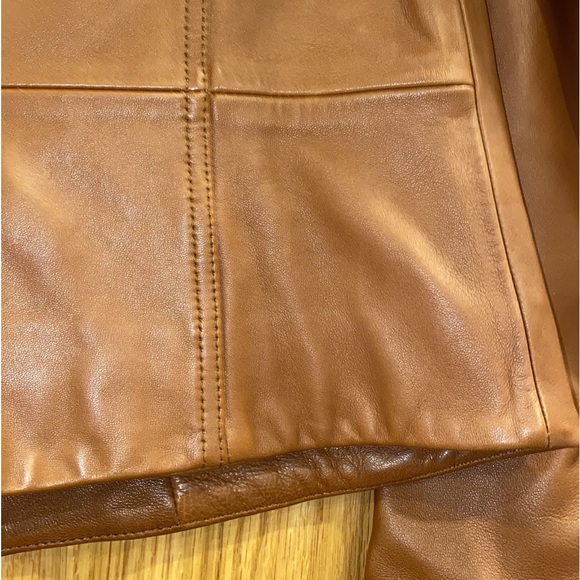 REISS Blair Leather Biker Jacket - Picture 8 of 12